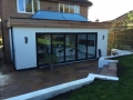 Completed kitchen extension and new patio - external